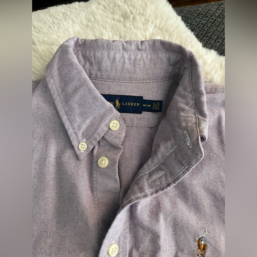 Ralph Lauren Purple Oxford Button Down Shirt
